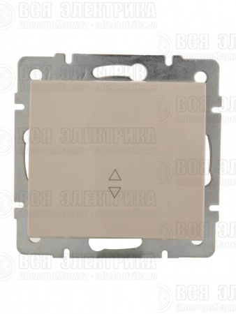 Переключатель проходной 1-кл. СП Rain IP20 механизм крем. LEZARD 703-0388-105