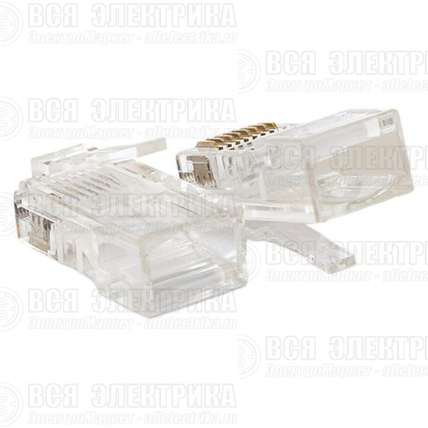 Коннектор RJ45 (8P8C) кат.5E неэкранир. TERACOM универс. (уп.50шт) EKF TRC-PLUG-5EUTP-50