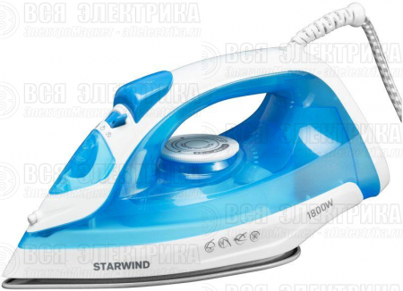 Утюг SIR2045 1800Вт голубой/бел. STARWIND 1462020