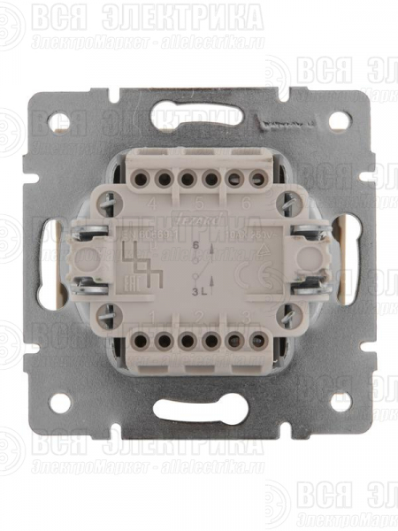 Выключатель 1-кл. СП Rain IP20 механизм крем. LEZARD 703-0388-100