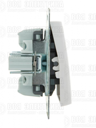 Переключатель проходной 1-кл. СП Rain IP20 механизм бел. LEZARD 703-0288-105