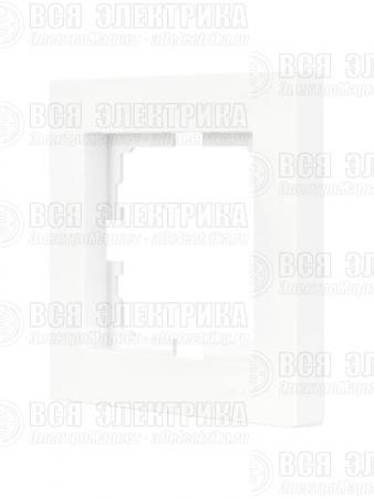 Рамка 1-местн. горизонт. VESNA бел. (20шт/240шт) LEZARD 742-0200-146