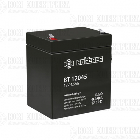 Аккумулятор ОПС 12В 4.5А.ч Battbee Delta BT 12045