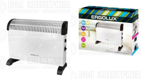 Тепловентилятор ELX-СH01-C01 220-240В 750/1250/2000Вт бел. Ergolux 14544