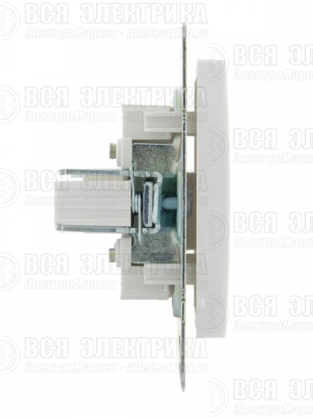 Розетка компьютерная СП Rain RJ45 16А IP20 механизм бел. LEZARD 703-0288-139