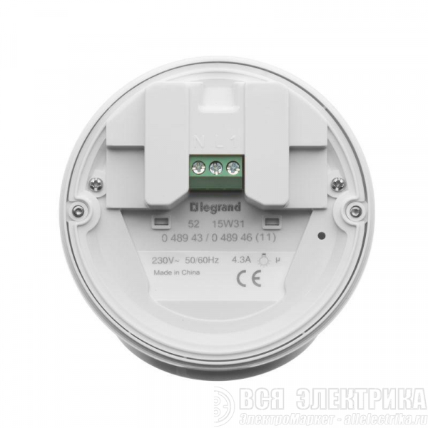 Датчик движения PIR IP55 настенный/потолочный 360град. Lighting Management блистер Leg 048946