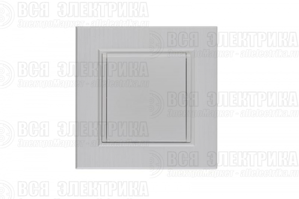 Розетка 1-м с крышкой Karea LINE STAR с заземл. жемчуж. Makel 86100029