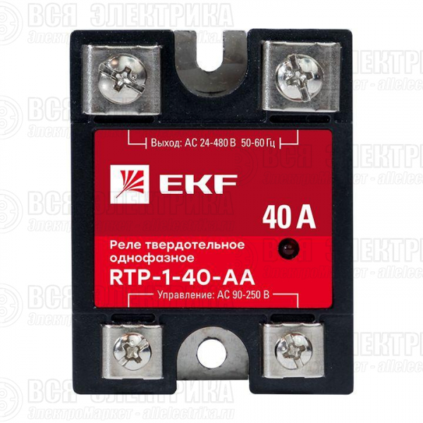 Реле твердотельное однофазное RTP-40-AA PROxima EKF rtp-1-40-aa