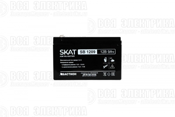 Аккумулятор свинцово-кислотный SKAT SB 1209 Бастион 2540