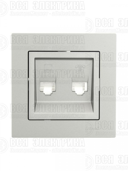 Рамка 1-местн. горизонт. VESNA платина LEZARD 742-3500-146