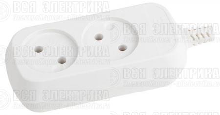 Колодка удлинителя 2-м без заземл. KX-2 Эра Б0028330