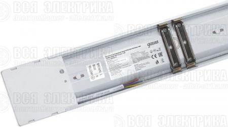 Светильник светодиодный WLF-2 18Вт 4000К IP40 1520лм 592х75х25мм ДПО линейный матов. рассеив. сталь GAUSS 844424218
