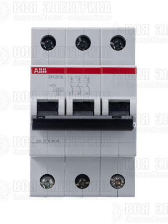 Выключатель автоматический модульный 3п C 32А 4.5кА SH203L C32 ABB 2CDS243001R0324