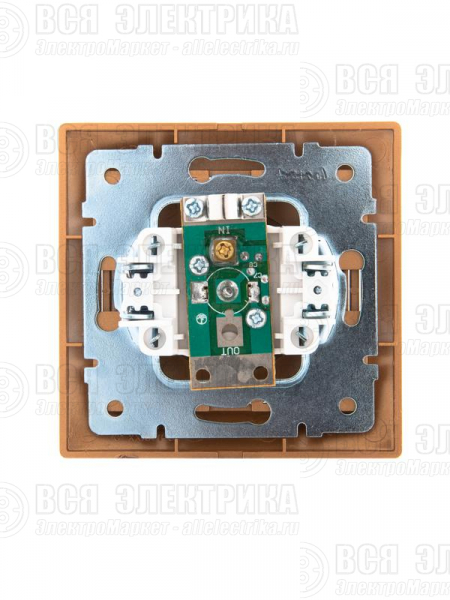 Розетка телевизионная оконечная TV СП Mira зол. металлик LEZARD 701-1313-130