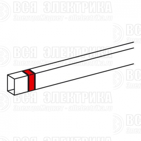 Накладка на стык 20х12мм METRA Leg 638126