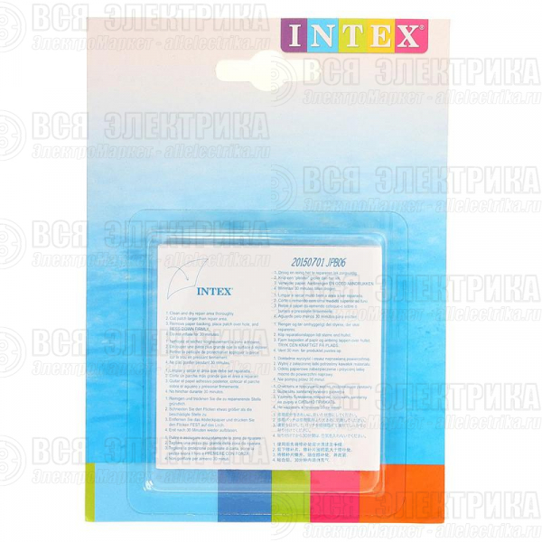 Набор ремонтный наклейка 5х10см (59631NP) (уп.6шт) INTEX 6941057402611