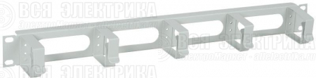 Органайзер кабельный 19 дюйм 1U 5 колец сер. ITK CO35-1M5RM