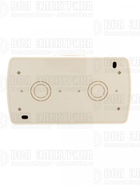 Блок ОП Nata (розетка евростандарт с заземл. с защ. крышкой + 1-кл. выкл.) IP20 крем. LEZARD 710-0300-170