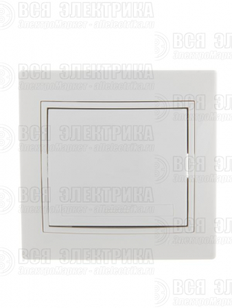 Выключатель 1-кл. СП Mira 10А IP20 с бел.вставкой бел. LEZARD 701-0202-100