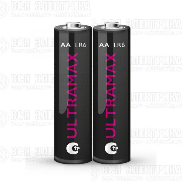 Элемент питания алкалиновый AA/LR6 1.5В Ultra Max LR6UM-B2 BL-2 (уп.2шт) ФАZА 5042995